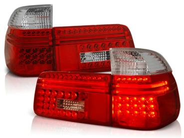 LED Rückleuchten für BMW E39 Touring Bj. 97-04 Rot/Chrom